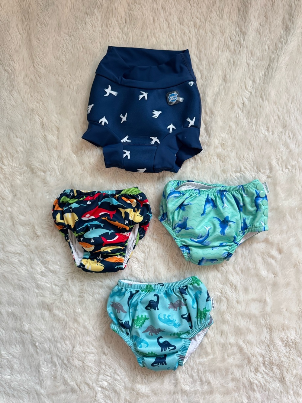 Green Sprouts & Splash About Toddler Reusable Swim Diaper Bundle - 24M & 2-3Y